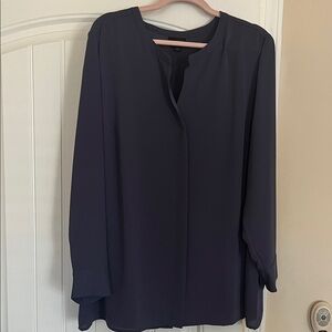 JJill XL Wearever purple tunic blouse